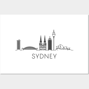 Sydney Skyline Posters and Art